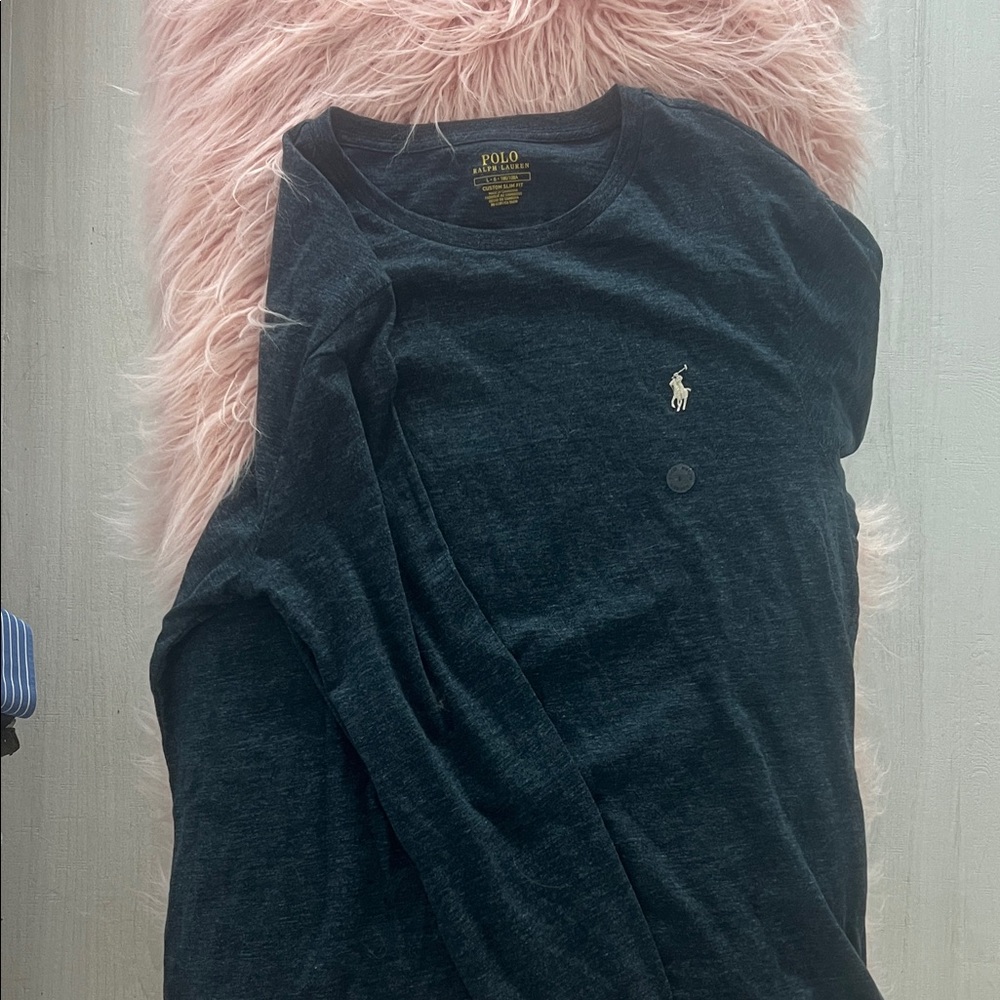 Polo by Ralph Lauren Dark Gray Long Sleeve Tee